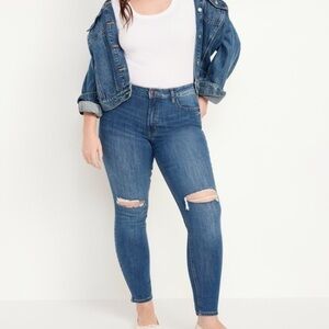New Old Navy Mid-Rise Rockstar Skinny Jeans